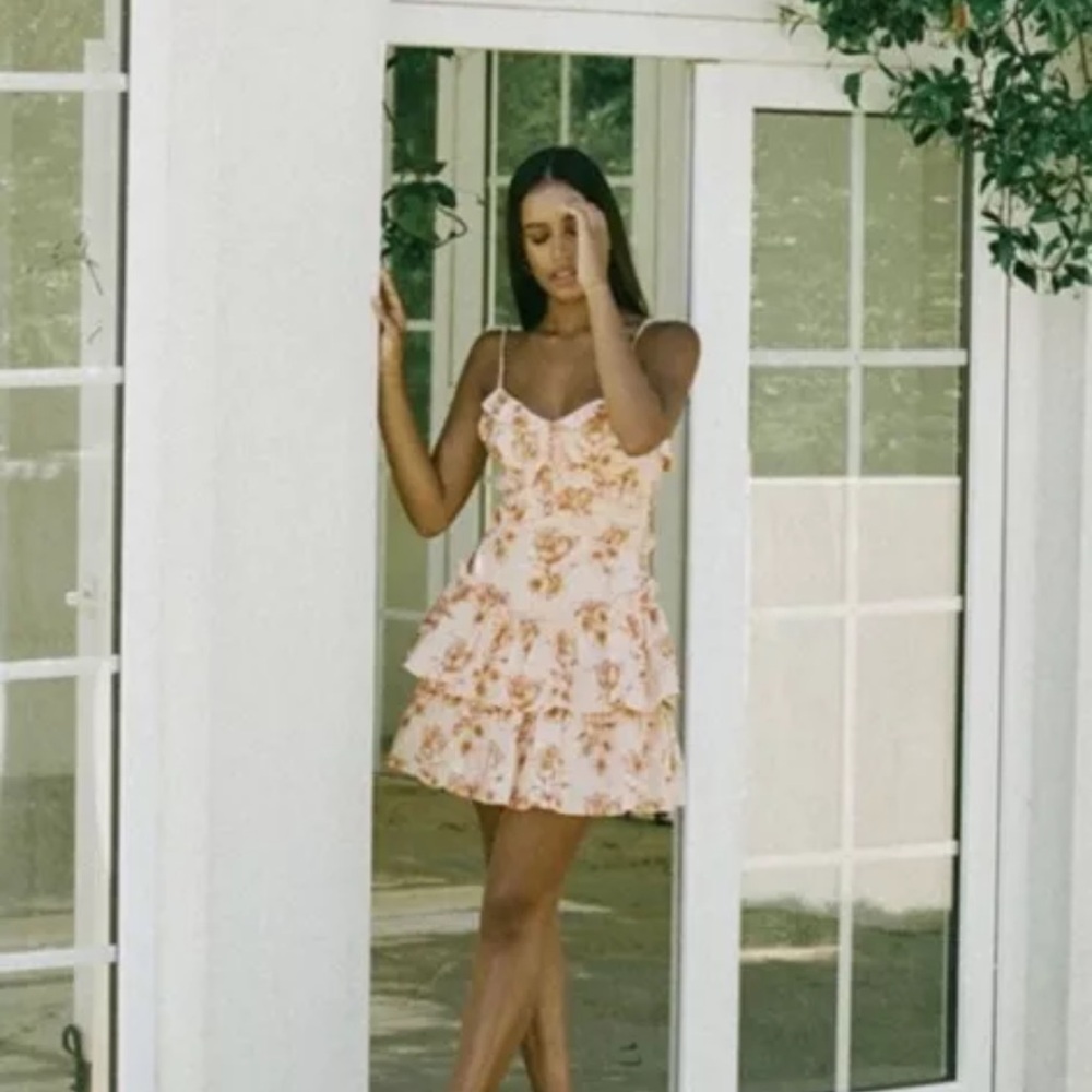 Sabo Skirt Australia Selma Cami Dress Tier Ruffle Romantic Flirty Sz XS